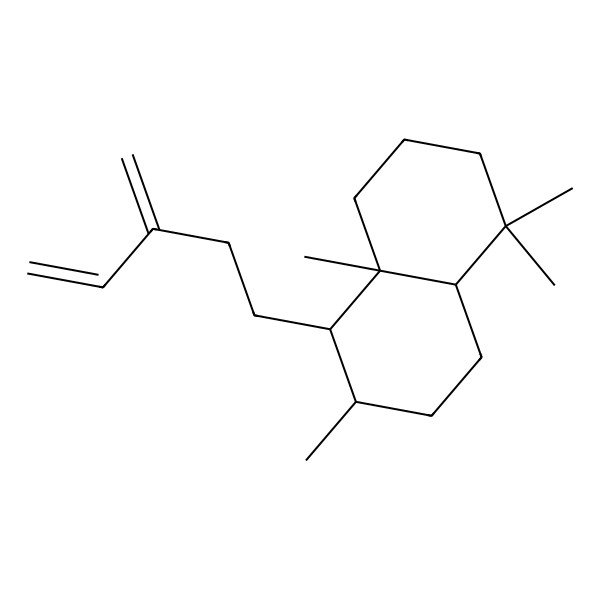 2D Structure of (1S,2R,4aS,8aR)-2,5,5,8a-tetramethyl-1-(3-methylidenepent-4-enyl)-1,2,3,4,4a,6,7,8-octahydronaphthalene