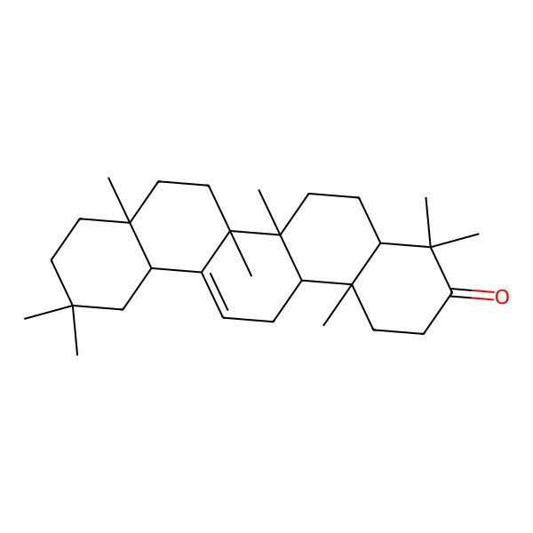 2D Structure of (4aS,6aR,6bR,8aR,12aR,14aR,14bR)-4,4,6a,6b,8a,11,11,14b-octamethyl-2,4a,5,6,7,8,9,10,12,12a,14,14a-dodecahydro-1H-picen-3-one
