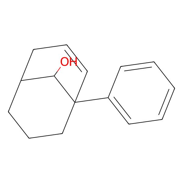 2D Structure of Bicyclo[3.3.1]non-2-en-9-ol, 1-phenyl-, syn-