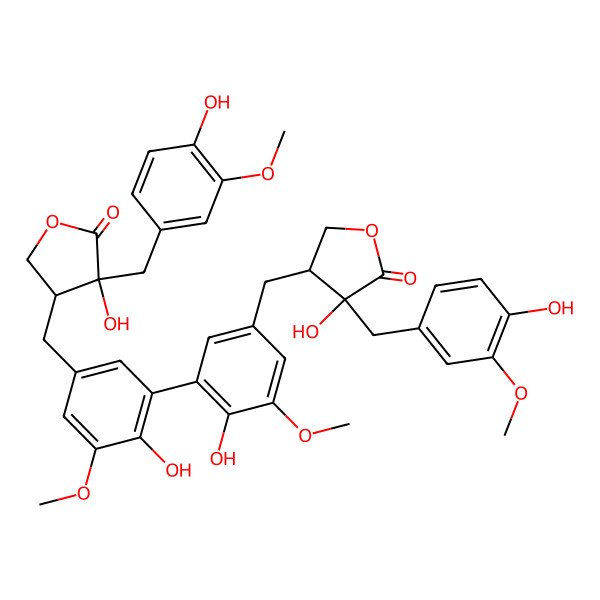 2D Structure of Bis-5,5-nortrachelogenin