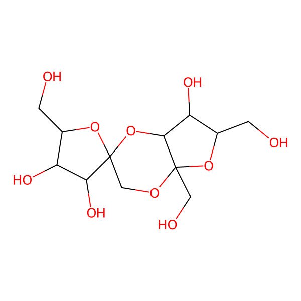 2D Structure of bis-beta-D-fructofuranose 1,2':2,3'-dianhydride