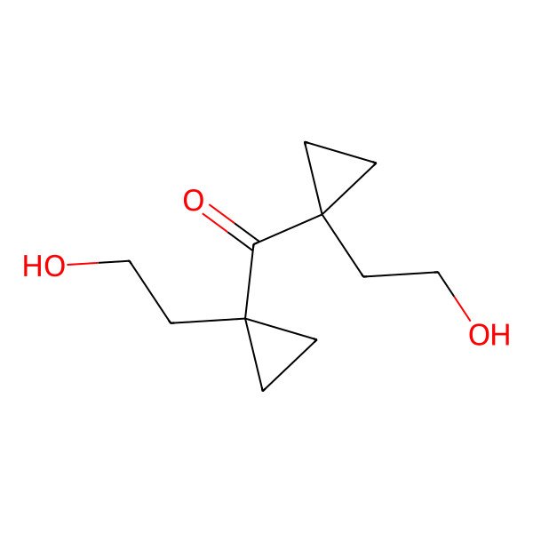 2D Structure of Bis[1-(2-hydroxyethyl)cyclopropyl]methanone