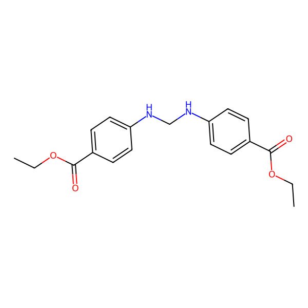 2D Structure of Bis(4-ethoxycarbonylphenylamino)methane
