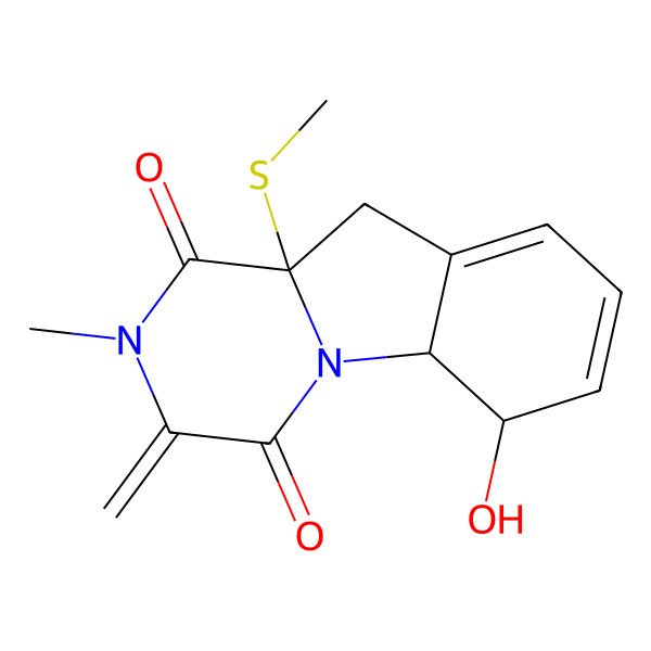 2D Structure of Bis(dethio)-10a-methylthio-3a-deoxy-3,3a-didehydrogliotoxin