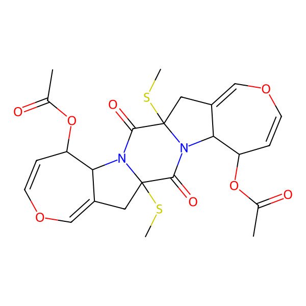 2D Structure of Bisdethiodi(methylthio)acetylaranotin