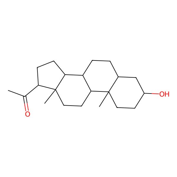 2D Structure of Allopregnanolone
