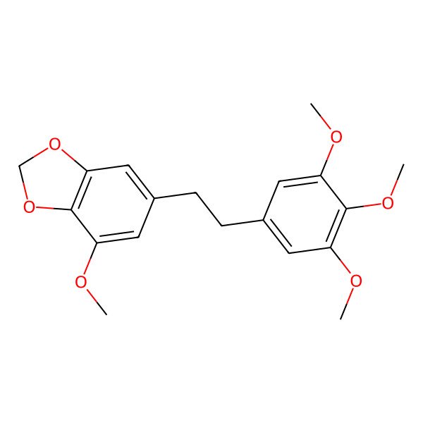 2D Structure of 4-Methoxy-6-[2-(3,4,5-trimethoxyphenyl)ethyl]-1,3-benzodioxole