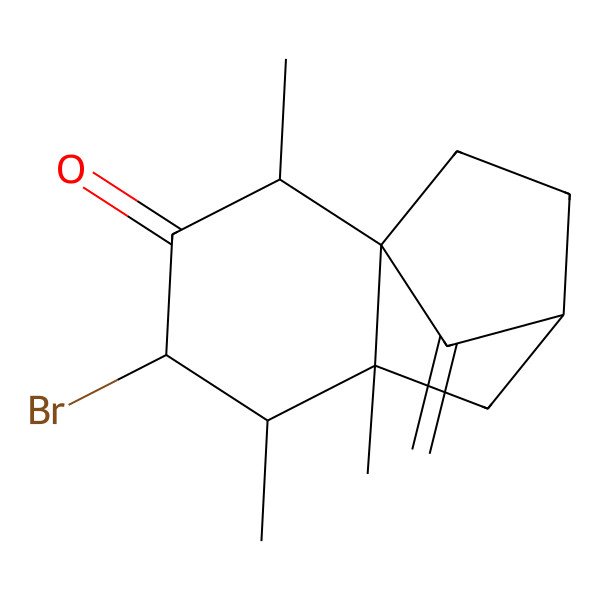 2D Structure of bromo-2,9,10-trimethyl-7-methylidene-octahydro-1H-2,4a-methanonapthalen-1-one
