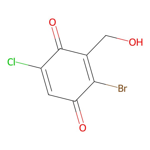2D Structure of Bromochlorogentisylquinone A
