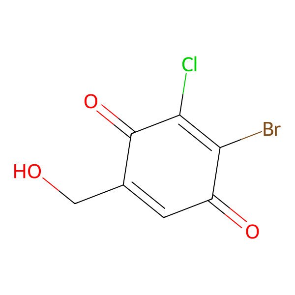 2D Structure of Bromochlorogentisylquinone B