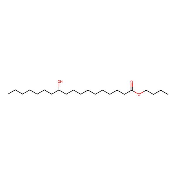 2D Structure of Butyl 11-hydroxyoctadecanoate