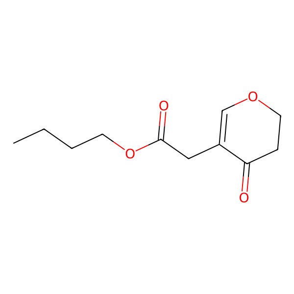2D Structure of Butyl 2-(4-oxo-5,6-dihydro-2H-pyran-3-yl) acetate