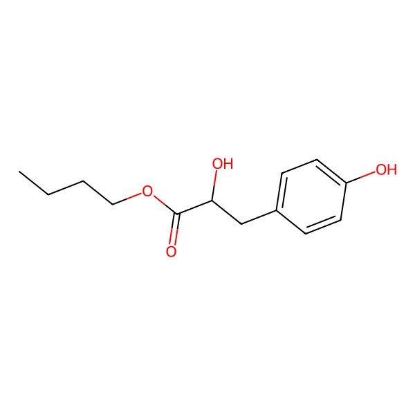 2D Structure of butyl (2R)-2-hydroxy-3-(4-hydroxyphenyl)propanoate