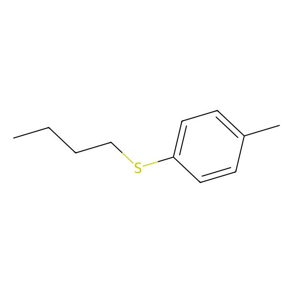 2D Structure of Butyl p-tolyl sulfide