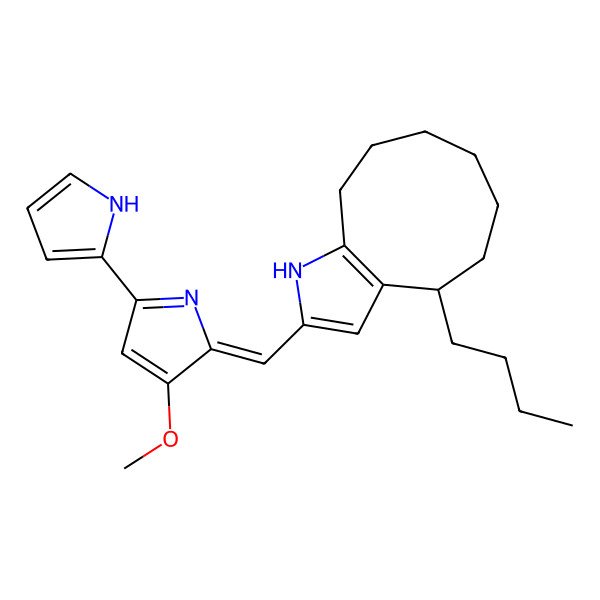2D Structure of Butylcyclohexylprodigiosin