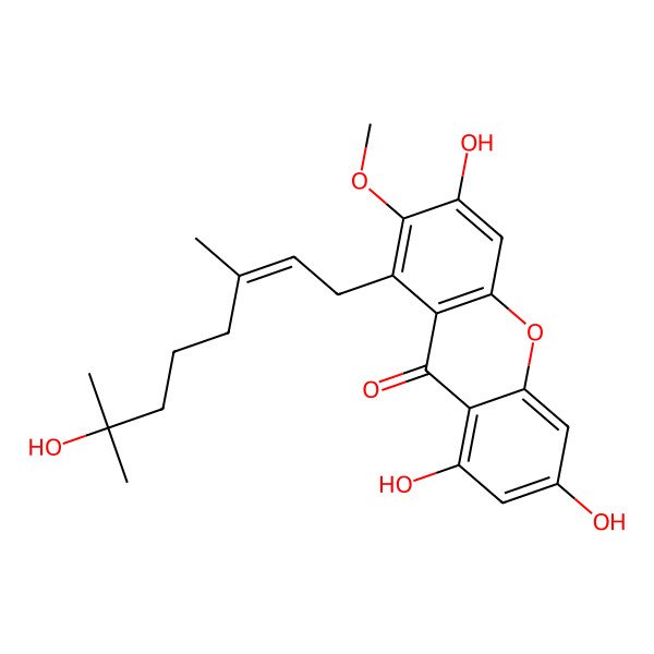 2D Structure of Butyraxanthone D