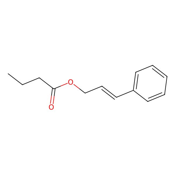 2D Structure of Butyric Acid Cinnamyl Ester