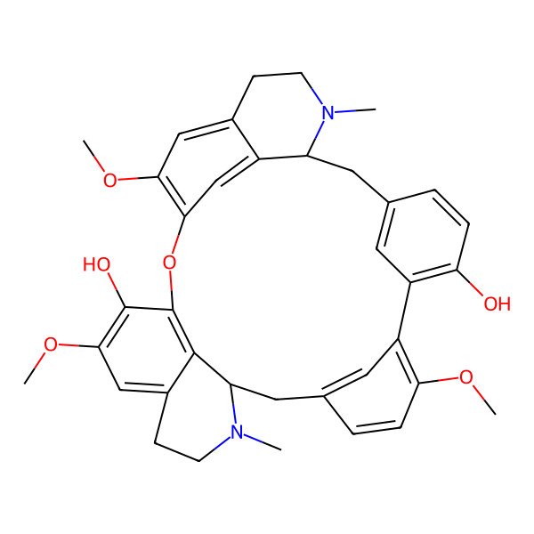 2D Structure of 9,20,25-Trimethoxy-15,30-dimethyl-23-oxa-15,30-diazaheptacyclo[22.6.2.13,7.18,12.114,18.027,31.022,33]pentatriaconta-3(35),4,6,8,10,12(34),18,20,22(33),24,26,31-dodecaene-6,21-diol