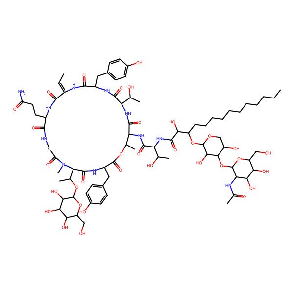 2D Structure of [C141, Man]Hassallidin D
