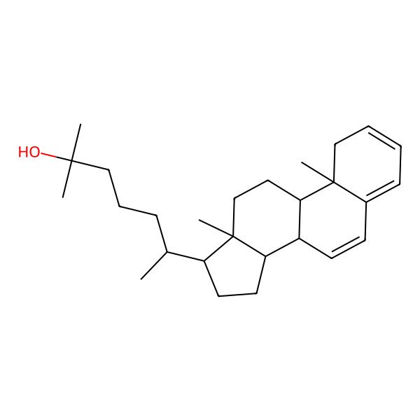 2D Structure of (6S)-6-[(8S,9S,10R,13S,14R,17S)-10,13-dimethyl-8,9,11,12,14,15,16,17-octahydro-1H-cyclopenta[a]phenanthren-17-yl]-2-methylheptan-2-ol