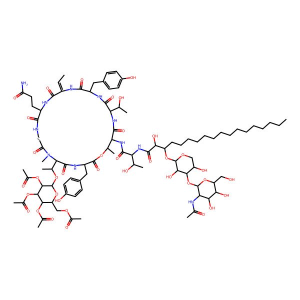 2D Structure of [C181, ManAc4]Hassallidin D