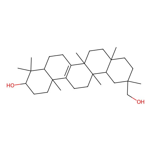 2D Structure of 11-(Hydroxymethyl)-4,4,6a,6b,8a,11,14b-heptamethyl-1,2,3,4a,5,6,7,8,9,10,12,12a,13,14-tetradecahydropicen-3-ol 2D Structure of 11-(Hydroxymethyl)-4,4,6a,6b,8a,11,14b-heptamethyl-1,2,3,4a,5,6,7,8,9,10,12,12a,13,14-tetradecahydropicen-3-ol