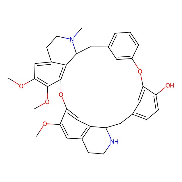 2D Structure of (1R,15S)-21,22,26-trimethoxy-16-methyl-8,24-dioxa-16,31-diazaheptacyclo[23.6.2.13,7.19,13.115,19.028,32.023,34]hexatriaconta-3(36),4,6,9,11,13(35),19,21,23(34),25,27,32-dodecaen-6-ol