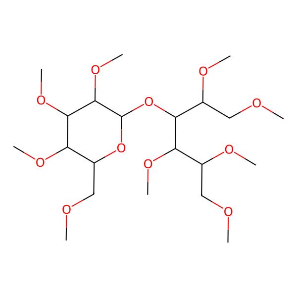 2D Structure of (2R,3S,4S,5R,6R)-3,4,5-trimethoxy-2-(methoxymethyl)-6-[(2R,3R,4S,5S)-1,2,4,5,6-pentamethoxyhexan-3-yl]oxyoxane