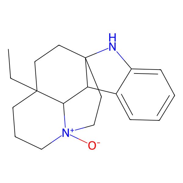 2D Structure of (1S,9R,10S,11R,15S)-15-ethyl-11-oxido-2-aza-11-azoniapentacyclo[9.6.2.01,9.03,8.010,15]nonadeca-3,5,7-triene