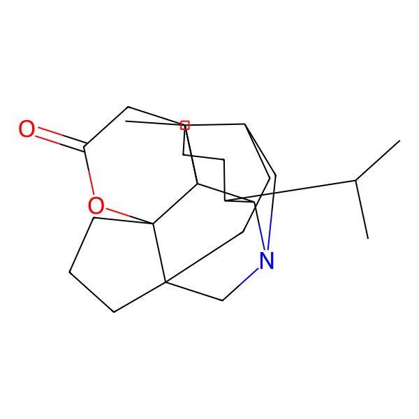 2D Structure of (1S,5S,10R,11S,14R,15S,18S)-11-methyl-14-propan-2-yl-6-oxa-16-azahexacyclo[14.4.1.01,5.05,10.010,15.011,18]henicosan-7-one
