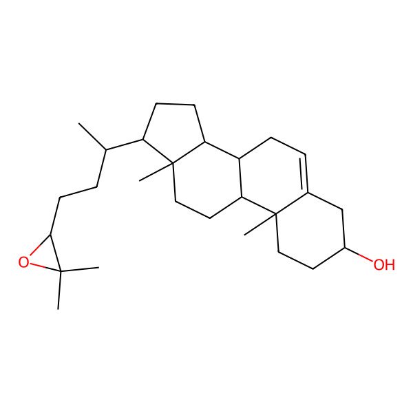 2D Structure of 17-[(2R)-4-(3,3-dimethyloxiran-2-yl)butan-2-yl]-10,13-dimethyl-2,3,4,7,8,9,11,12,14,15,16,17-dodecahydro-1H-cyclopenta[a]phenanthren-3-ol