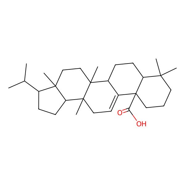 2D Structure of (3R,3aR,5aR,5bR,7aS,11aR,13aS,13bR)-3a,5a,8,8,13a-pentamethyl-3-propan-2-yl-1,2,3,4,5,5b,6,7,7a,9,10,11,13,13b-tetradecahydrocyclopenta[a]chrysene-11a-carboxylic acid