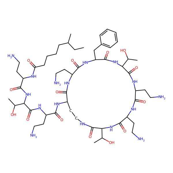 2D Structure of Polymyxin-P1