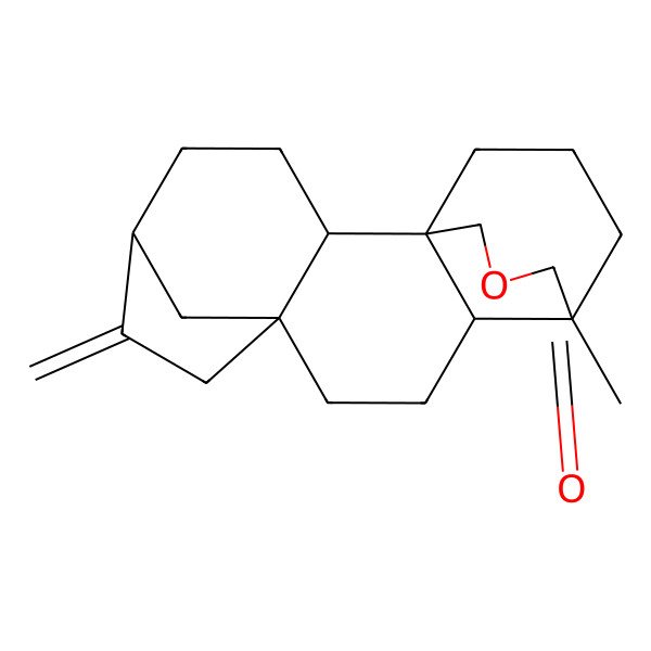 2D Structure of (1R,2R,5R,8S,11S,12R)-12-methyl-6-methylidene-14-oxapentacyclo[10.3.3.15,8.01,11.02,8]nonadecan-13-one