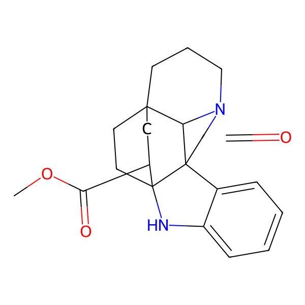 2D Structure of methyl (1S,9R,16S,18R,21S)-11-oxo-2,12-diazahexacyclo[14.2.2.19,12.01,9.03,8.016,21]henicosa-3,5,7-triene-18-carboxylate