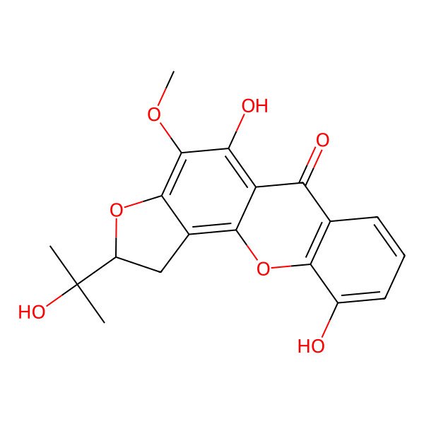 2D Structure of Caledonixanthone F 2D Structure of Caledonixanthone F