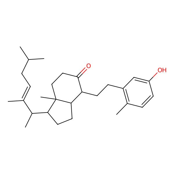 2D Structure of (22E)-(8S)-3-hydroxy-22-methyl-9,10-seco-1,3,5(10),22-cholestatetraen-9-one