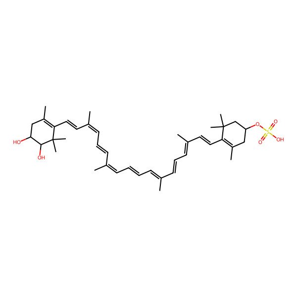 2D Structure of Caloxanthin sulfate