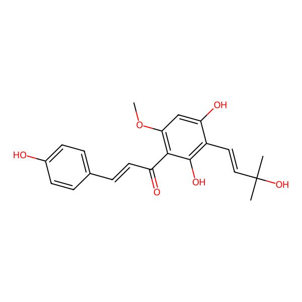 2D Structure of Candidachalcone