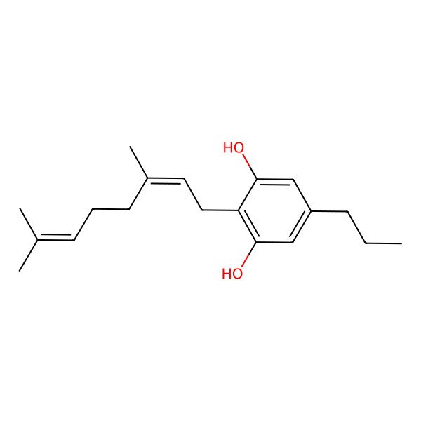 2D Structure of Cannabigerovarin