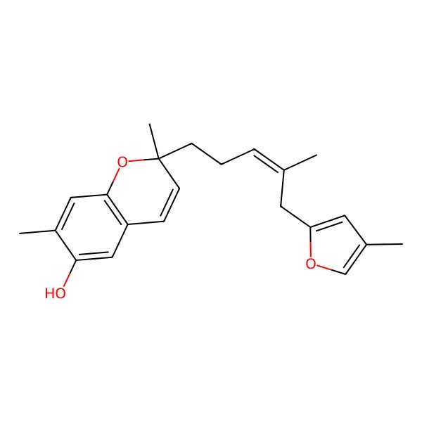 2D Structure of Capillobenzopyranol