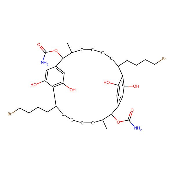 2D Structure of Carbamidocyclophane N