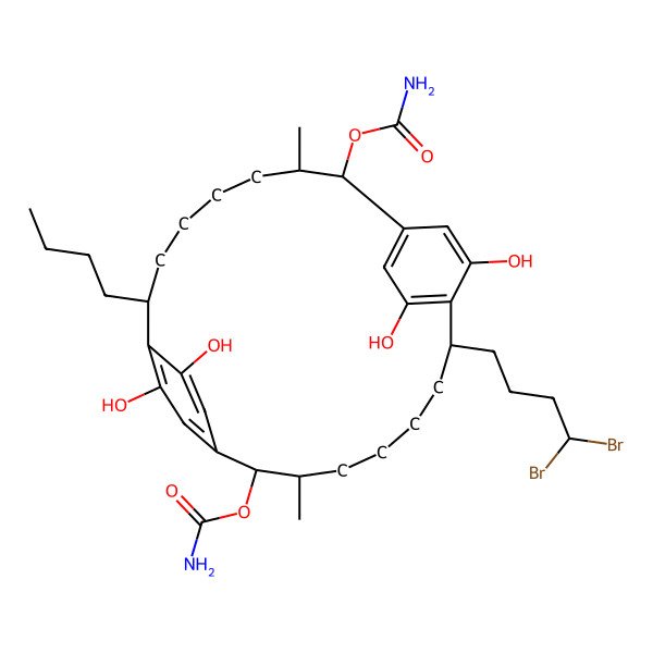 2D Structure of Carbamidocyclophane O