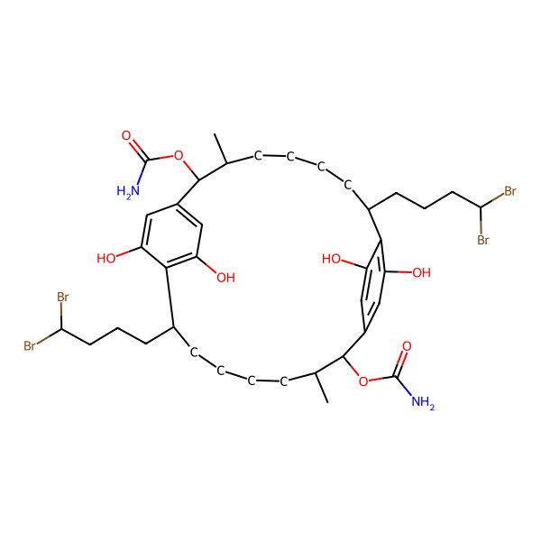 2D Structure of Carbamidocyclophane Q