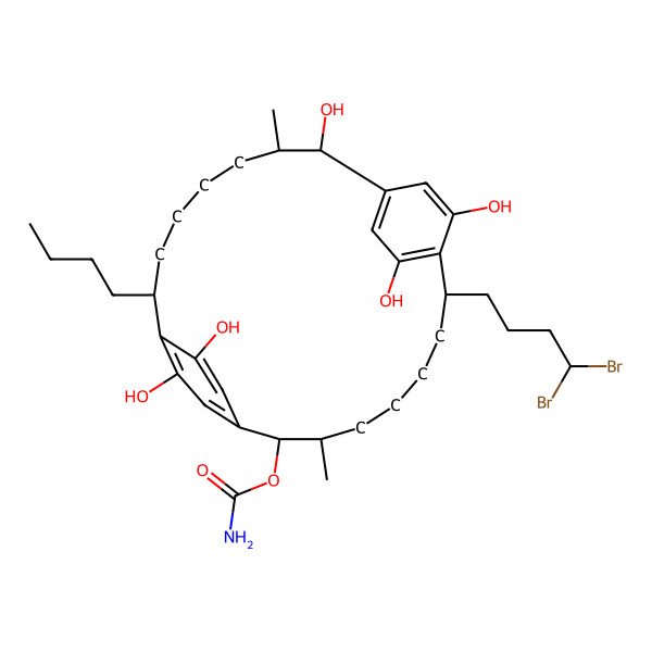 2D Structure of Carbamidocyclophane S