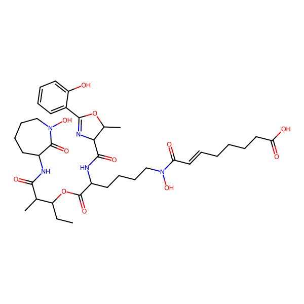 2D Structure of Carboxymycobactin-2
