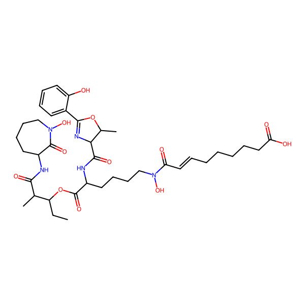 2D Structure of Carboxymycobactin-3