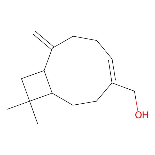 2D Structure of Caryophyllene, 14-hydroxy-