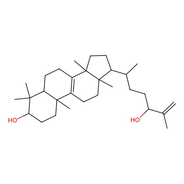 2D Structure of 17-(5-hydroxy-6-methylhept-6-en-2-yl)-4,4,10,13,14-pentamethyl-2,3,5,6,7,11,12,15,16,17-decahydro-1H-cyclopenta[a]phenanthren-3-ol