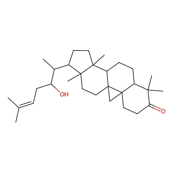 2D Structure of 15-(3-Hydroxy-6-methylhept-5-en-2-yl)-7,7,12,16-tetramethylpentacyclo[9.7.0.01,3.03,8.012,16]octadecan-6-one